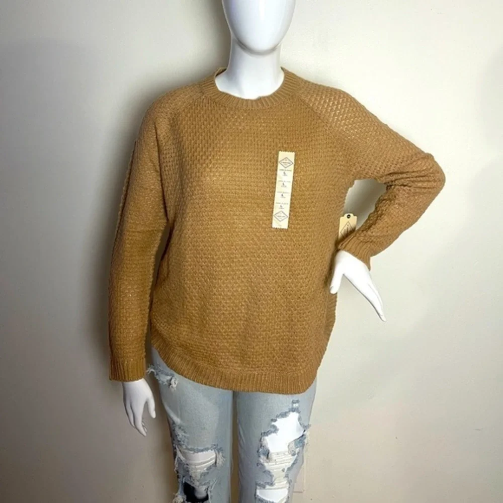 St. John's Bay Womens Crew Neck Long Sleeve Pullover‎ Sweater size L
